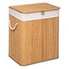 Bamboo or Black Laundry Basket 60 Liters Atmosphéra - Bamboo