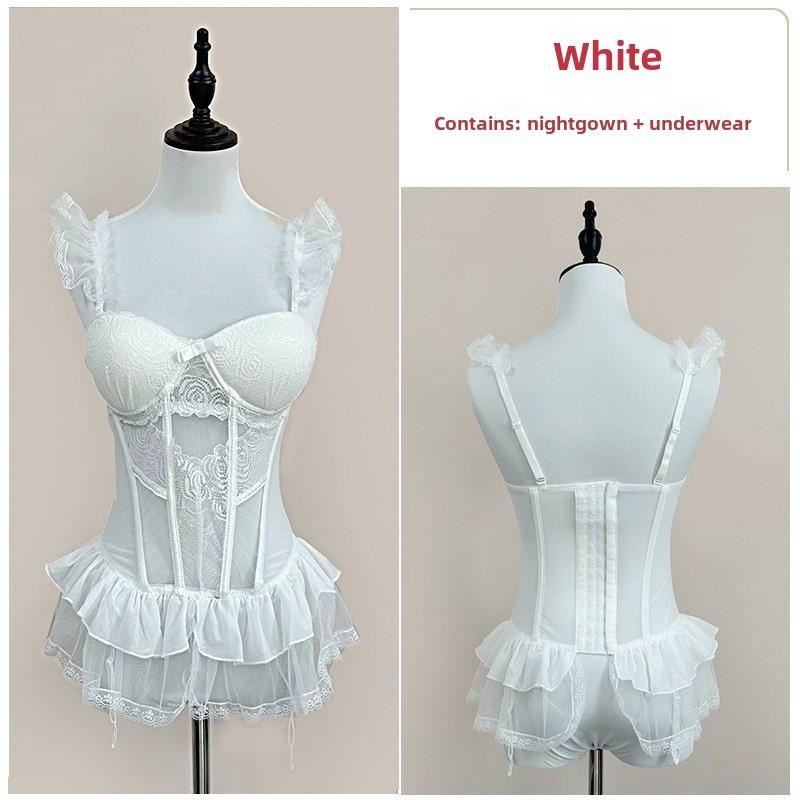 Бюстгальтер Fishbone Pure Want To Wear Кружево с подкладкой для груди Верх с подвязками и коротким нижним жилетом внутри