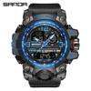 SANDA's Own Trendy and Fashionable Men's Students and Teenagers Waterproof Multi-function Electronic Watch