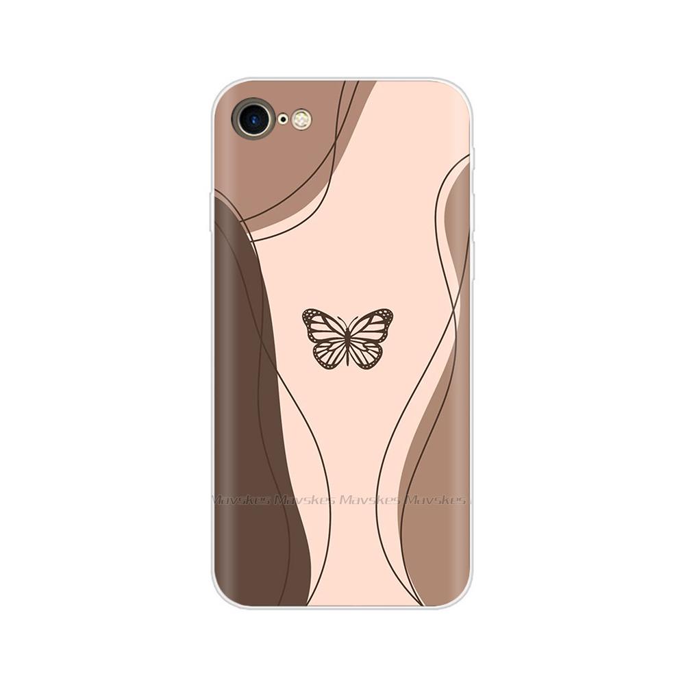 Чехол для iPhone SE 2020 Модный Мультяшный Мягкий ТПУ Задняя Крышка Для iPhone SE Прозрачный Силиконовый Корпус Защитные Чехлы Для iPhoneSE