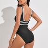 TUINANLE Women'S Bikini Set Color Block Monokini Swimsuit With U Shape Bra One-Piece Bikini Women'S Hollowed Out Elegant Swimsuit