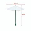 Mini Plant Umbrella UV-protective Garden Plant Shades Seedlings Sunshade Umbrella  Potted Plants