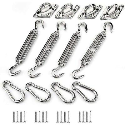 Stainless Steel Sun Visor Fixing Kit, Rectangular, Sun Visor Fixing Kit M5