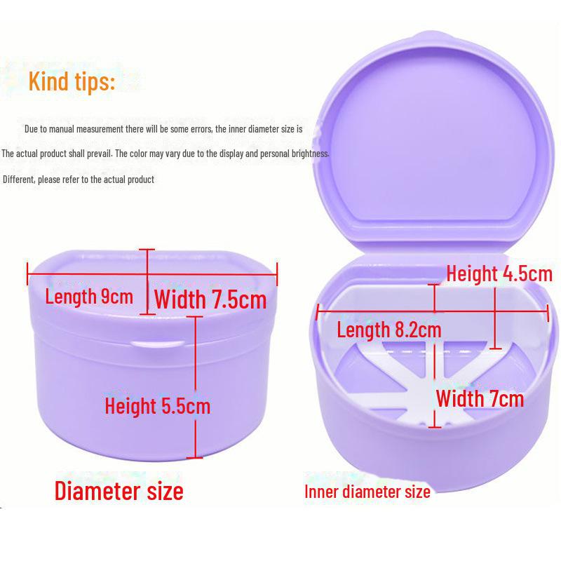Портативный невидимый контейнер для хранения брекетов и зубных протезов для пожилых людей