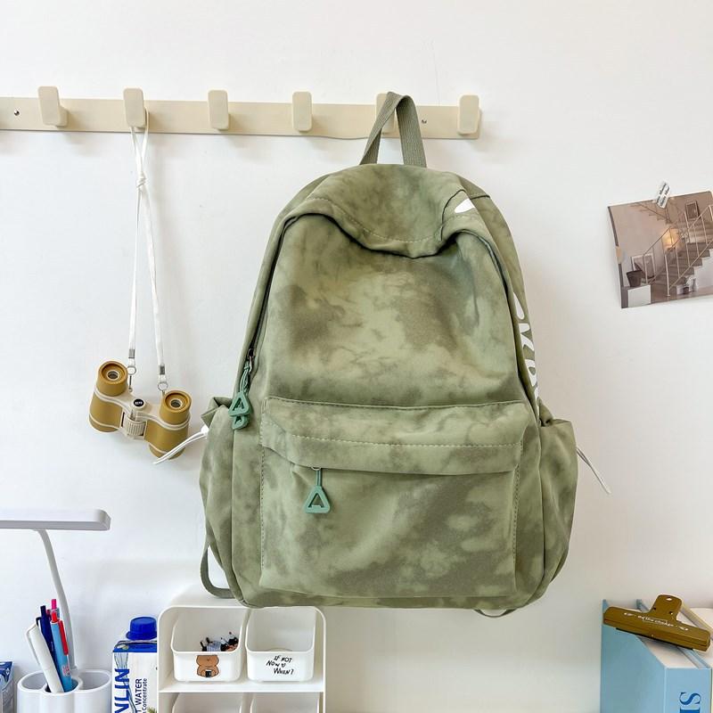 School bag Mori college student simple versatile backpack large capacity light commuter alphabet backpack