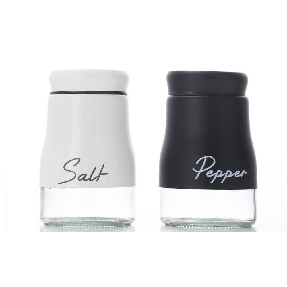 2PCS Leak-proof Salt Pepper Bottle Set Moisture-proof Seasoning Bottle BBQ Seasoning Bottle Chef