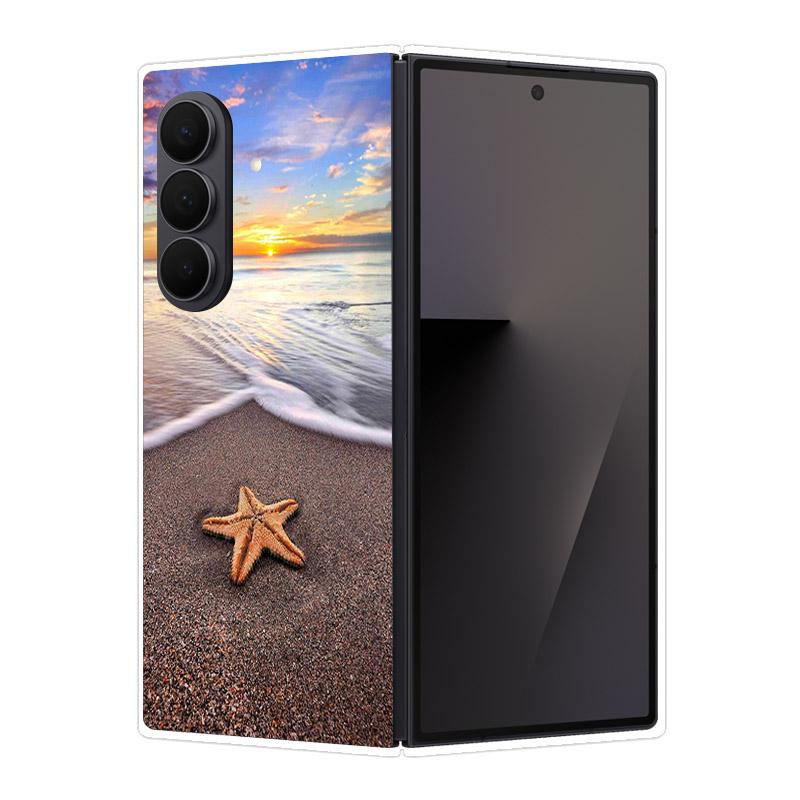 Чехол для Samsung Galaxy Z Fold 7 6 5 4 3 2 Прозрачный чехол для телефона для Samsung Fold7 Fold6 Fold5 Жесткий ПК Пластик Ударопрочный чехол Funda