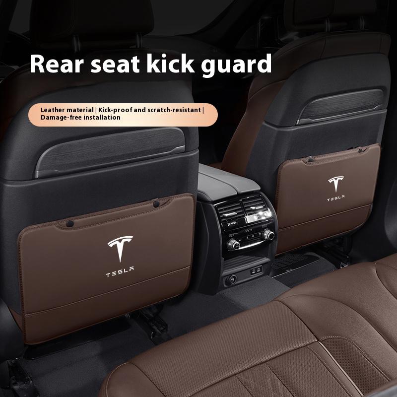 CSION1 Car Seat Back Storage Anti-kick Pad For Tesla Model 3 Model Y Model S Model X Auto Tesla The Back of The Interior Accessories