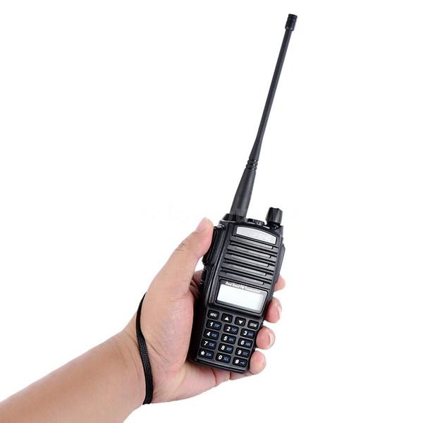 1PC Baofeng UV-82 Handheld Transceiver Interphone with LCD FM Radio Receiver 128 Channels CB Radio Dual Battery Save LED Flashlight Walkie Talkie