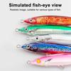 Luminous Fishing Bait Metal Hard Lure Streamlined Design Bright Color Realistic Looking Fishing Lure Artificial Bait