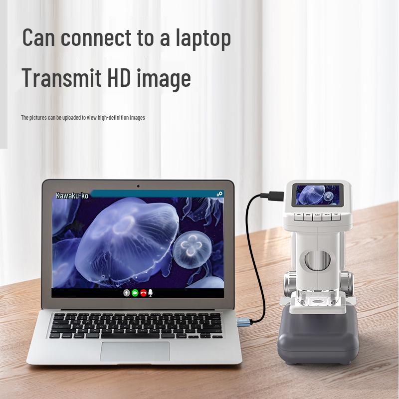 Портативный цифровой микроскоп HD с дисплеем для образовательного использования