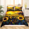 Sunflowers Duvet Covers For Kids Girls Boys Quilt Covers Lightweight Down Room Decor Queen King Size 2 Pillowcase 1 Duvet Cover