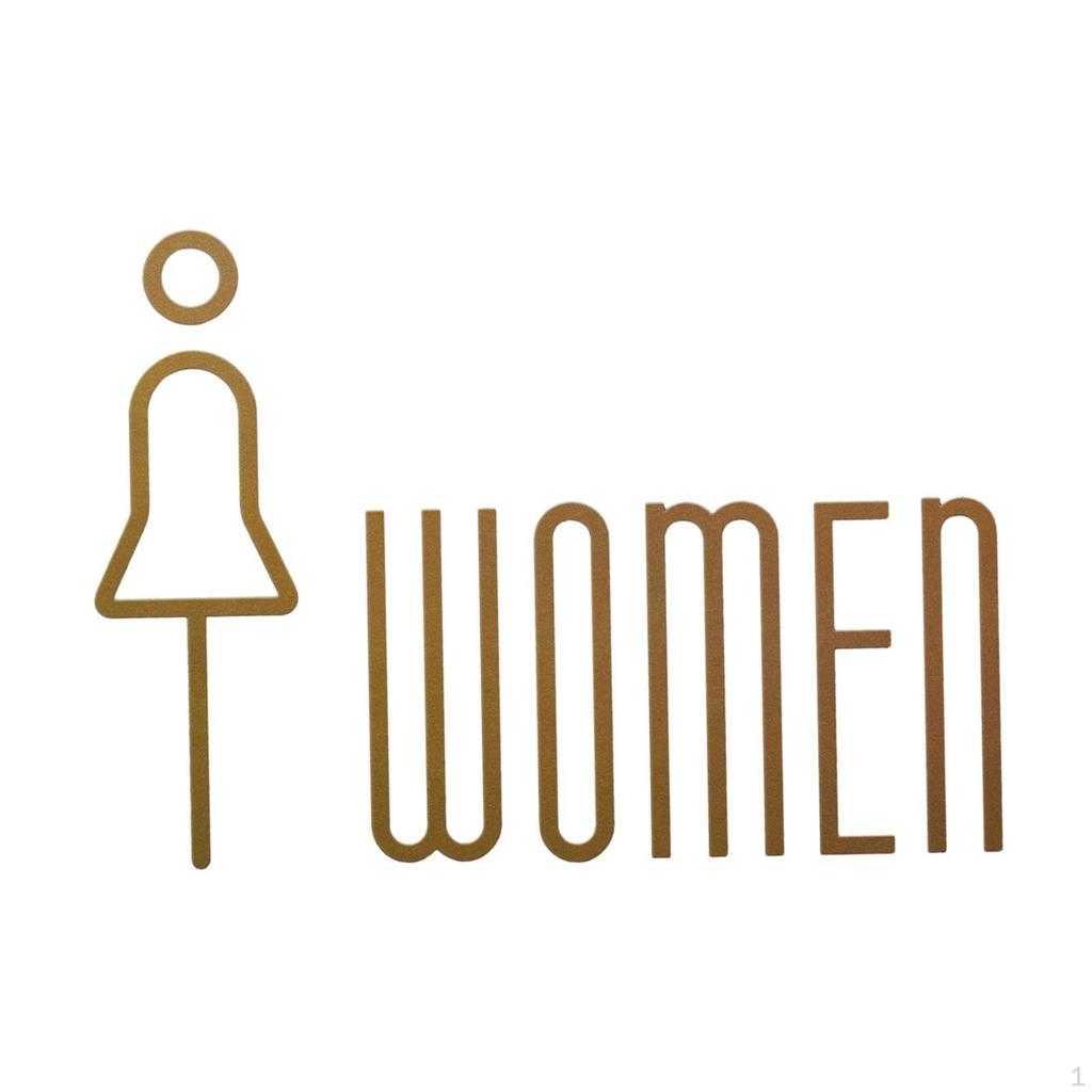 3D Toilet Sign, Simple Acrylic Wall Hanging Decoration, Sign for Parks, Restaurants, Shopping