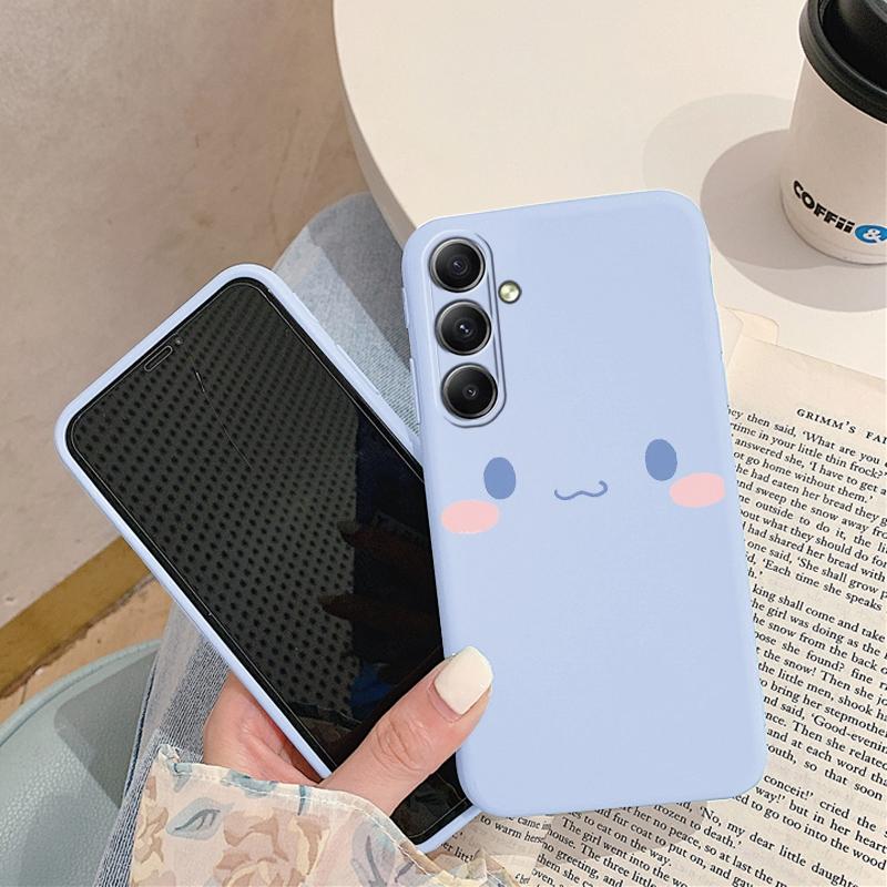 Cartoon Patterned Soft Silicon Case For Samsung A55 M35 S24 Xiaomi Redmi Note 13 Pro 13C iPhone Huawei Honor Realme Camera Protective Shockproof Cover