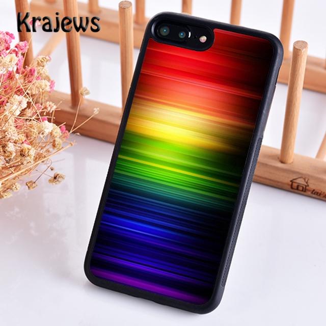 Krajews Gay Lesbian LGBT Rainbow Pride ART Phone Case For iPhone 17 Air 16 15 14 plus 11 12 13 pro max coque Fundas
