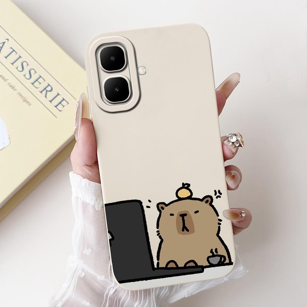For Tecno Pop 10 4G Cover Case Silicone Cute Cartoon Fashion Flowers Love Shockproof Cover For Techno Pop 10 Phone Case Bumper
