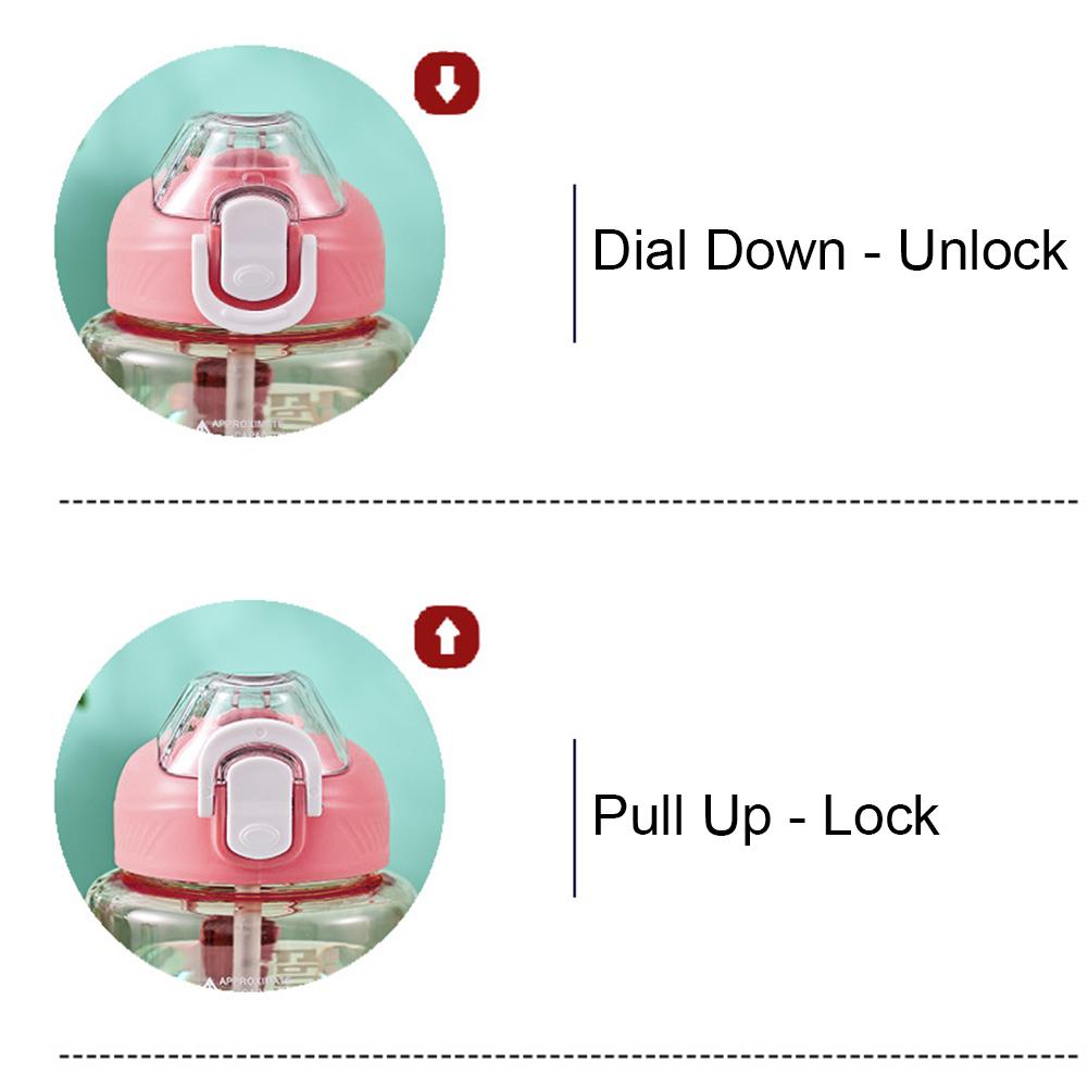 Портативная чашка для питья, 1000 мл, герметичная спортивная бутылка для воды, градиентная чашка для воды, без BPA, с маркировкой емкости для фитнеса и спорта