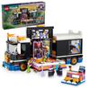 LEGO Friends Pop Star Tour Bus Toy, Gift, Building Blocks, for Girls and Boys, Ages 7, 8, 9, and 10, Pretend Play, Music, Bus, Car, 42619