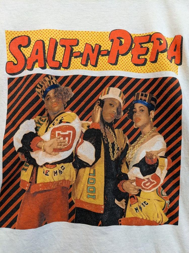 Salt-N-Pepa Gift For Fans White T-Shirt Cotton All Size Unisex T-Shirt