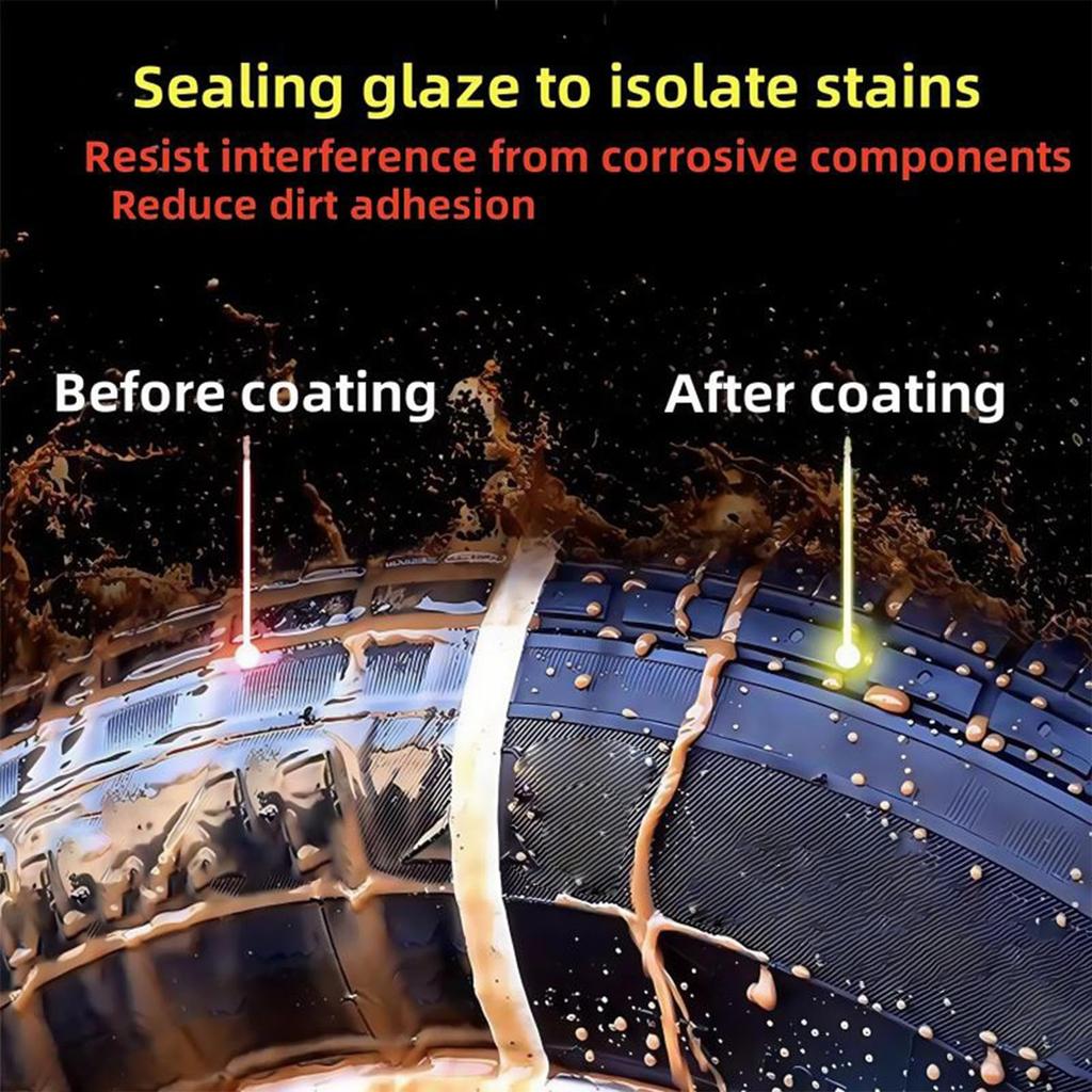 Car Tire - Tire Paste, High Gloss Black Tire Paste Type for Motorcycles, Cars, Trucks, RVs