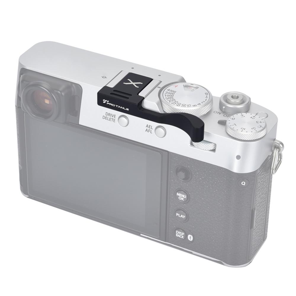 PRO TANLE Накамерный хват для большого пальца с крышкой для горячего башмака, замена для Fujifilm Fuji X100VI  X100V  X100F  X100T  X100S  X100