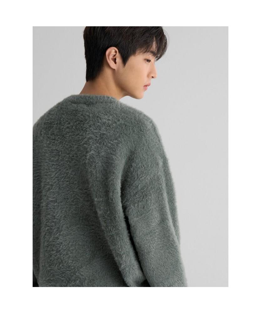 8SECONDS Hairy Knit Pullover Green