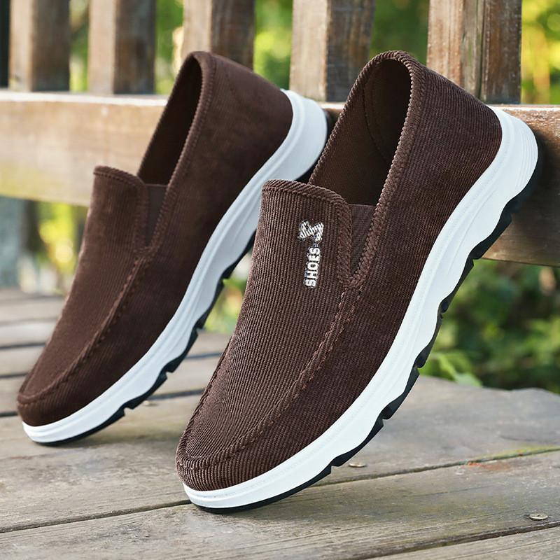 Shoes Men's 2025 Spring New Men's Shoes Casual Canvas Shoes One Pedal Dad Shoes Comfortable Single Shoes