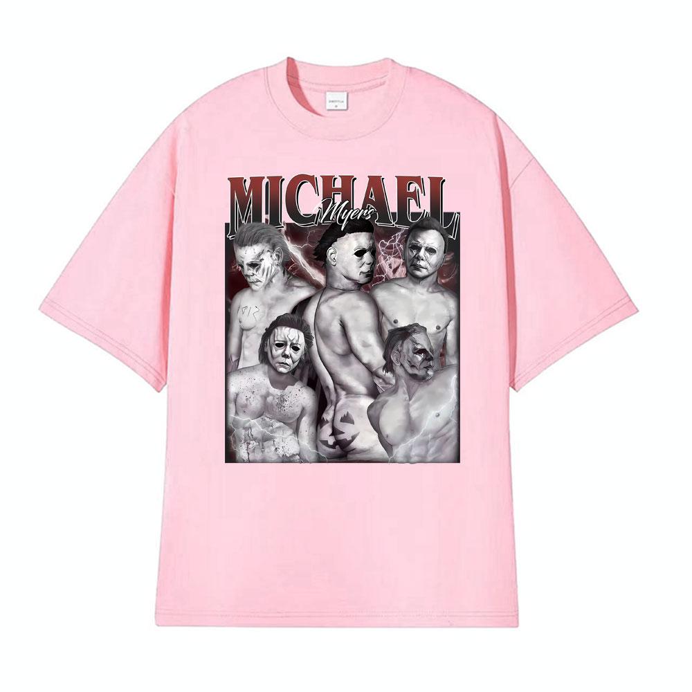 Michael Myers Sexy Funny Halloween Graphic T Shirts Unisexs Women Clothing Fashion Vintage Tshirt Short Sleeve Oversized Tshirts