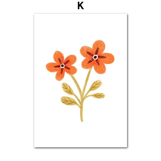 Медведь Кролик Цветок Гриб Лесная Детская Бохо Wall Art Холст Картины Плакаты и Отпечатки Настенные Панно Декор Детской Комнаты Без Рамки