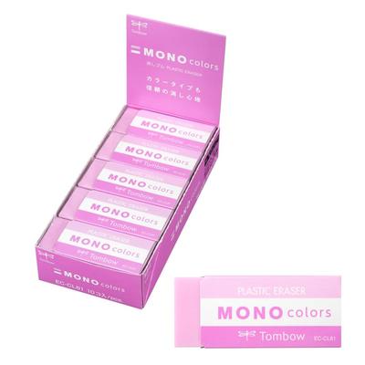 Карандаш Tombow MONO Mono 10 Ластик, Цвета, Розовый, шт., EC-CL81-10P