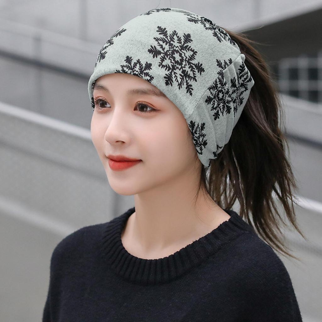 Women's Warm -use Pullover Sports Hat Casual Ear Cap