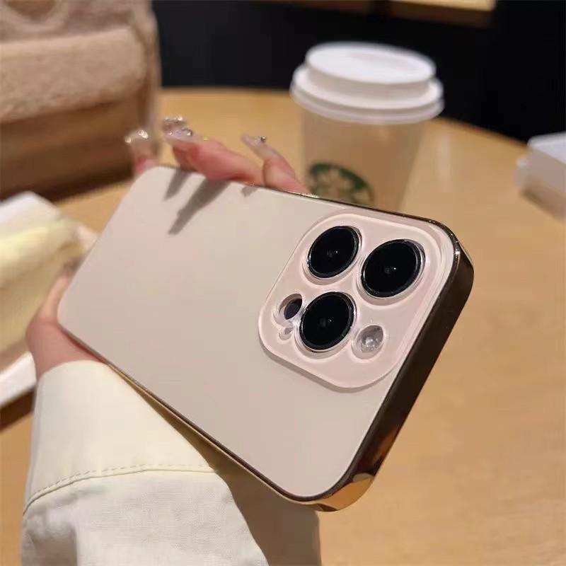 For IPhone 16 ProMaxAG Frosted Phone Case for Apple 14 Electroplated Original Color 15 Anti Drop Explosive Model