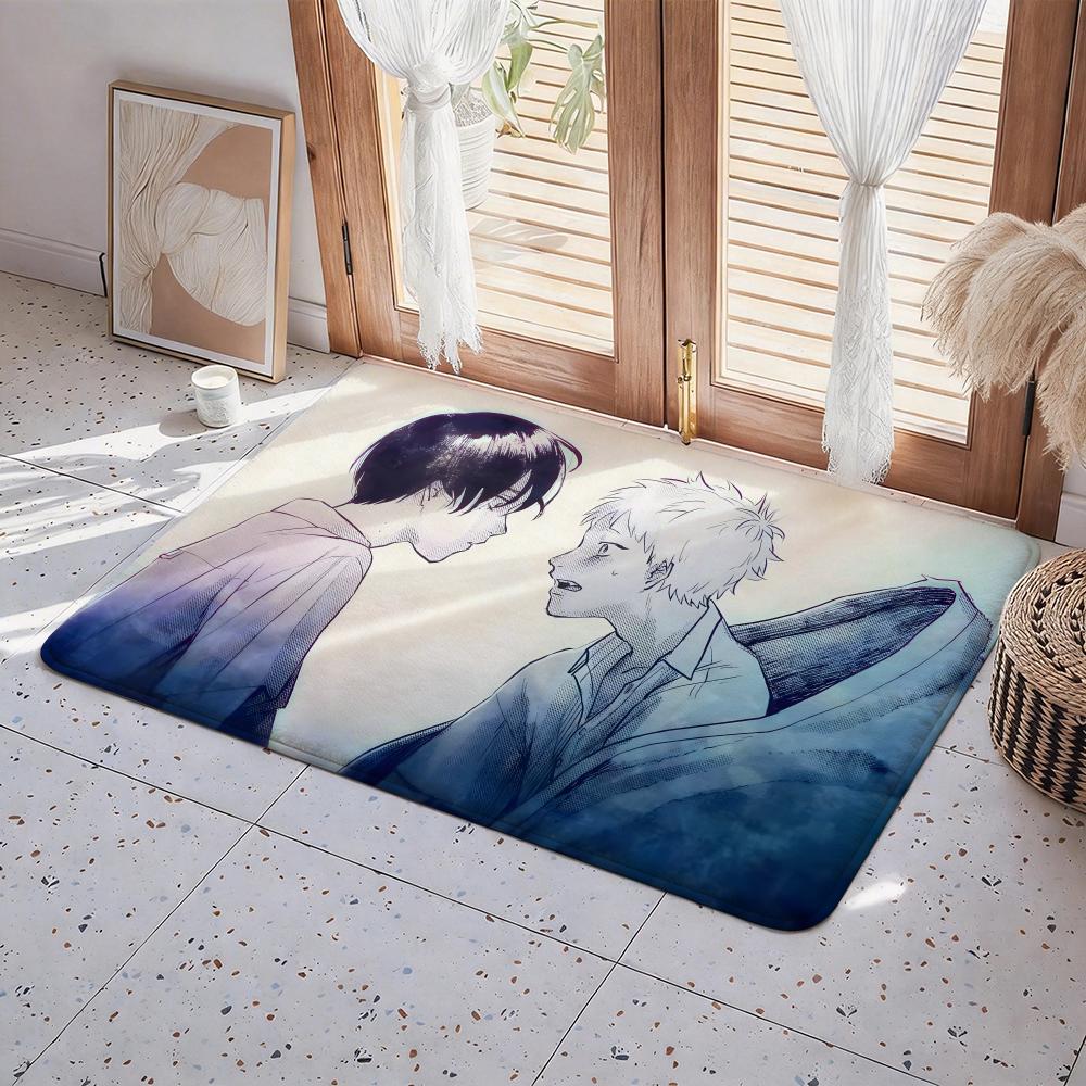 Anime A Summer Hikaru Died Floor Mat Eco Flannel Doormat Non Slip Odorless Indoor Floor Rug Soft Short Plush Home Mat