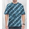 Full Sublimation Striped Camouflage Waves Pattern T-shirt For Men Funny Geometric Patterns Short Sleeve T Shirts Summer Casual