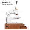 ZONESUN Многофункциональная машина для горячего тиснения фольгой WT-90XTS с инфракрасным локатором, термопресс для кожи, дерева, бумаги с ящиками