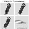 313mm/324mm Stainless Steel Link Set Linkage Chassis Steering Rod Kit For 1/10 RC Crawler Car Axial SCX10 SCX10 II 90046 Upgrade