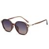 ins wind ultra-light sunglasses for women's high-end sense anti-ultraviolet large face glasses frame, thin trendy sunglasses