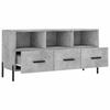 TV Stand Concrete Grey 102 x 36 x 50 cm Particleboard