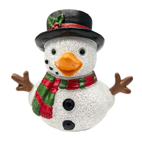 Рождественское украшение Санта Клаус Олень Снеговик Утка Форма Смола Фигурка Праздничная Тема Праздничное Украшение