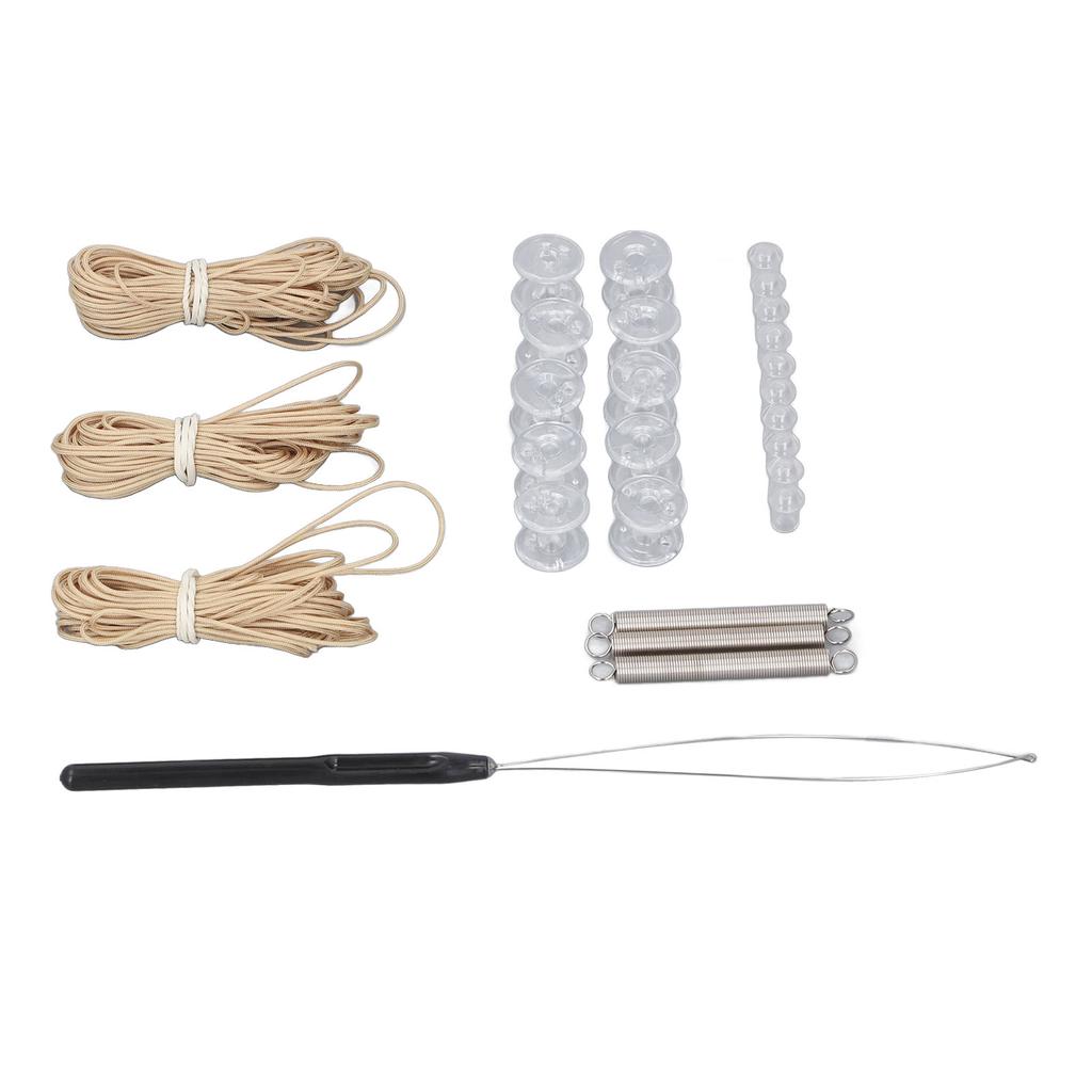 RV Pleated Shade Repair Kit Tan Nylon Cord RV Window Shade Restringing Kit for Day Night Pleated Shade