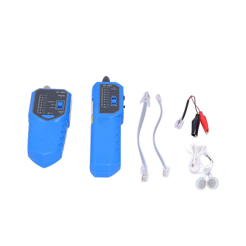NF‑168V Network Cable Finder 650nm Red Light Anti Interference POE Ethernet CAT5 CAT6 Wire Tracer
