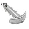 Fishing Tackle 1/5Pcs Sea Urchin Bait Sinker, 3/32 oz, 1/8 3/16 oz Metal Lure Sinker Weight, Heavy Duty with Anti-Slip Locking Hook, Gear