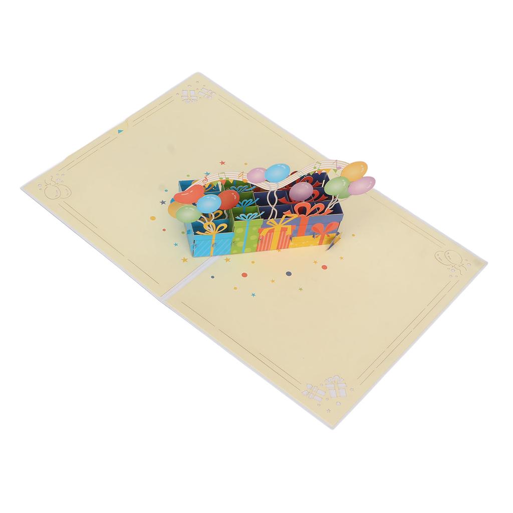 3D поздравительная открытка Изысканная красивая 3D открытка на день рождения с конвертом и номерами открыток