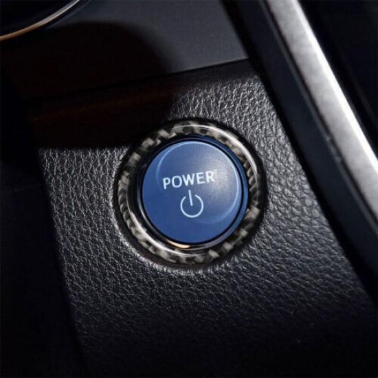 Real Carbon Fiber For Toyota Camry 2018-2023 Cover Trim 1PCS One-Click Startup