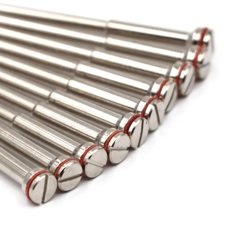 10pcs Dental Mandrel Shank for Polishing Burs Diamond Disc Holding Needle Rotary Tool Polisher Machine Cutting Accessory