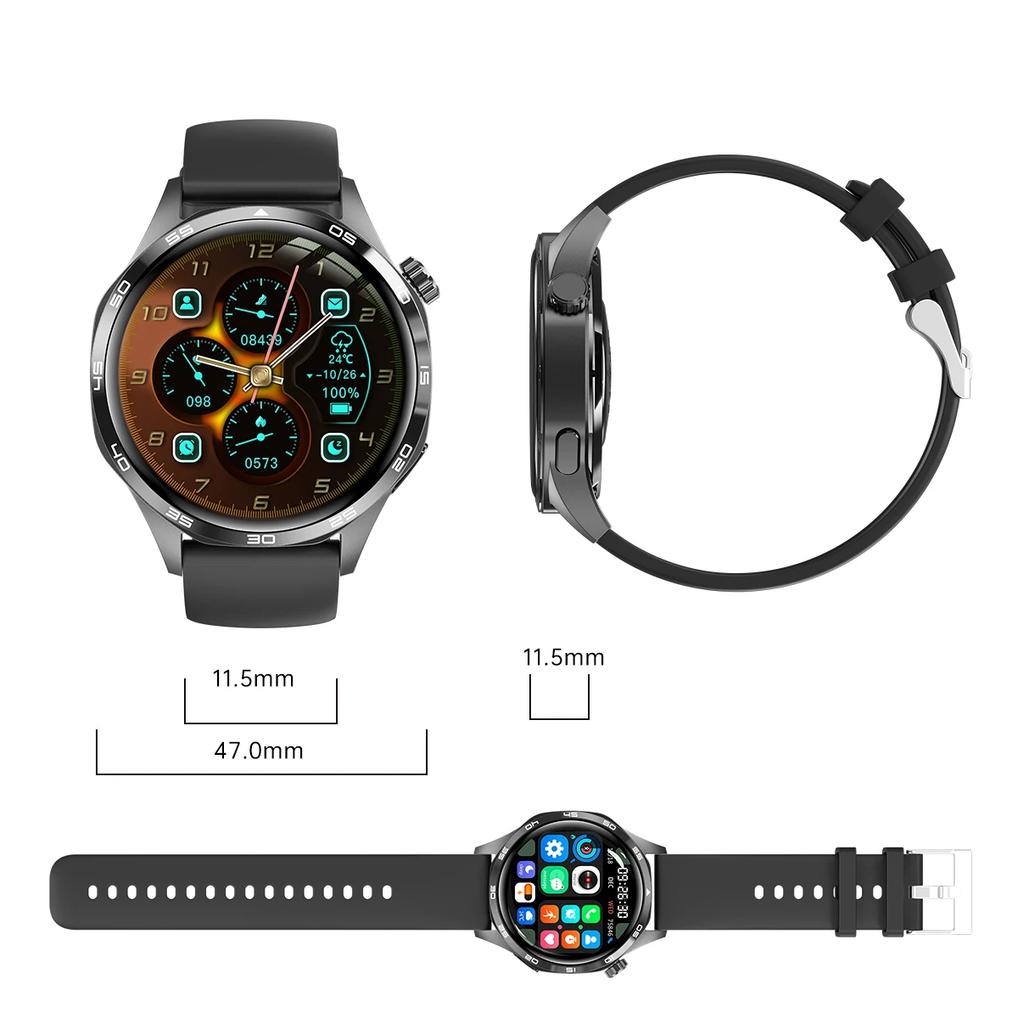 2025 New GT5 PRO Smart Watch Men Watch 5 Pro AMOLED HD Screen Bluetooth Call GPS Trajectory NFC Heart Rate Compass SmartWatches