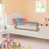 VidaXL Child Bed Rail Taupe 102x42 Cm Polyester 10164
