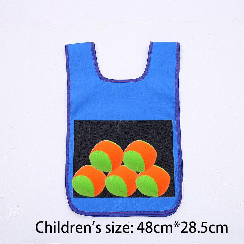 Детский спортивный игровой реквизит, жилет, липкий трикотаж, игровой жилет с липким мячом, игрушки для детей, спортивная забавная игрушка