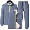 Lamb Velvet Men's Sports Suit Casual Sweater Double-sided Plus Velvet Thickened Warm Winter Three-piece Suit