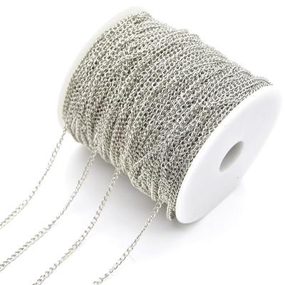 DIY Ювелирные Аксессуары Железная Шифрованная Цепь Цепочка-удлинитель Хвостовая Цепочка Материал для Ожерелья Браслета
